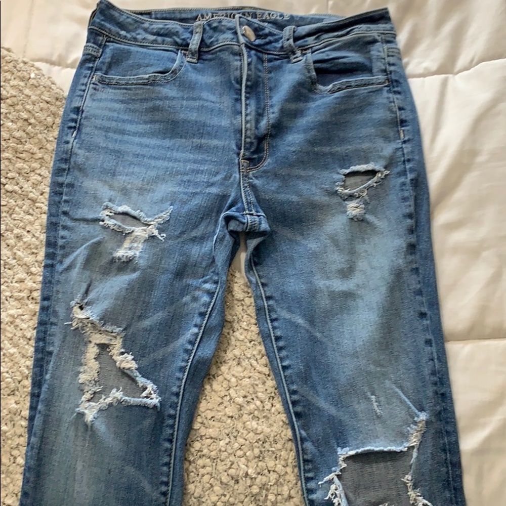 High Rise Distressed Jeggings